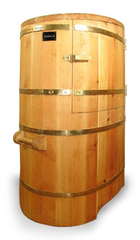 Кедровая бочка эллипсовидная