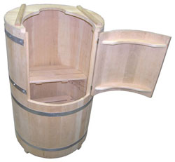 Кедровая бочка из пиломатериалов